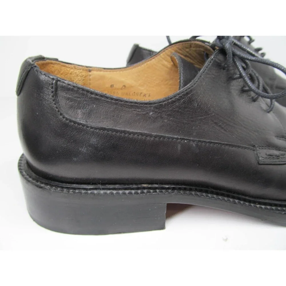 Coach Malone Mens Black Leather Split Toe Derbys Size US 8 D Made In Italy